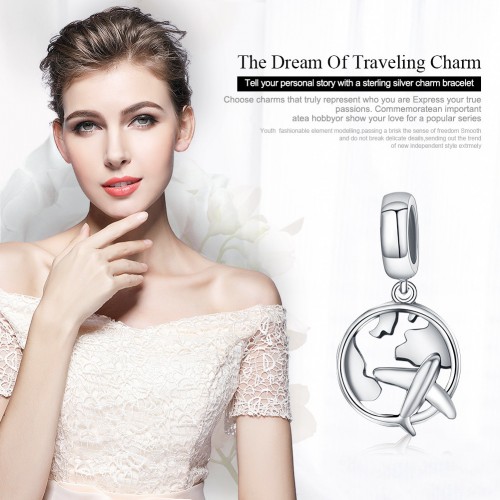The Dream Of Traveling Dangle Charm