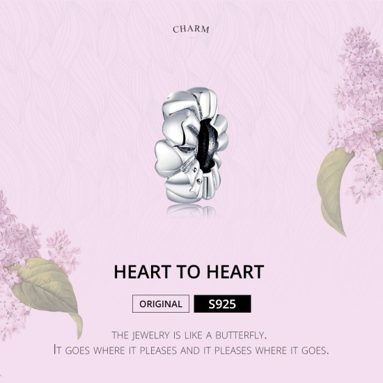 Heart To Heart Spacer Charm