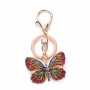 Pave Rhinestone Butterfly Keychain Bag Charm