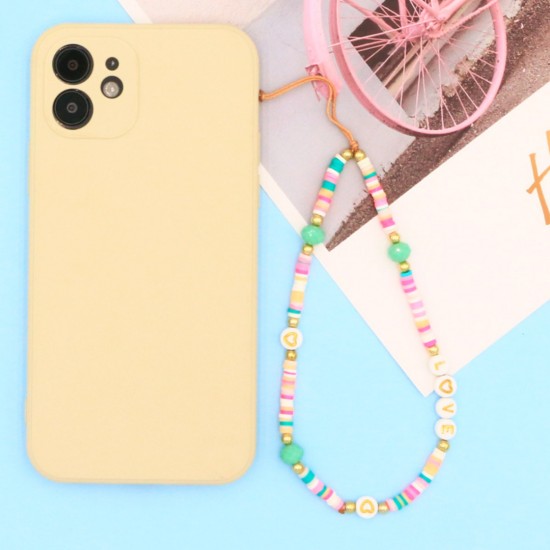 Deaded Phone Charm Love Theme Beads